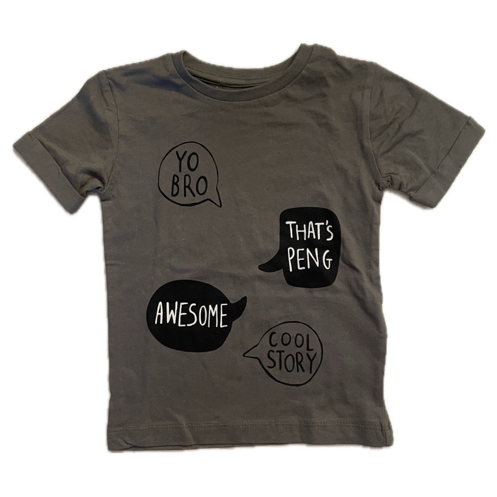 Cool Kids Graphic Tee in Charcoal